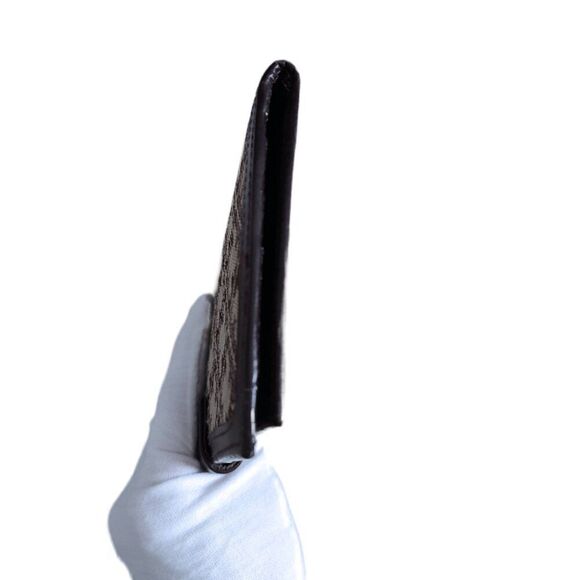 Ferragamo vintage logo canvas/leather bifold passport holder wallet EUC - Picture 4 of 12